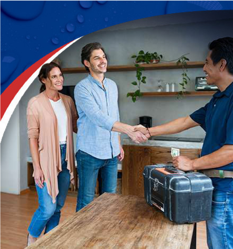 Staggs Plumbing Staff Handshake with Customer