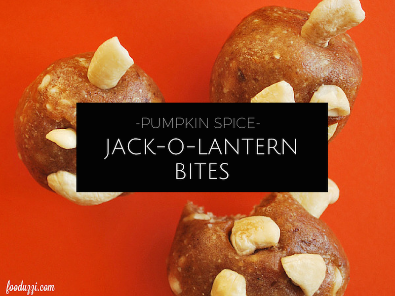 Pumpkin Spice Jack-O-Lantern Bites || fooduzzi.com recipes